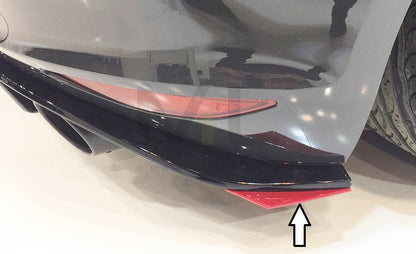 Rieger 00059578 VW Mk7 Golf GTI Clubsport Rear Side Splitter 1 | ML Performance UK Car Parts