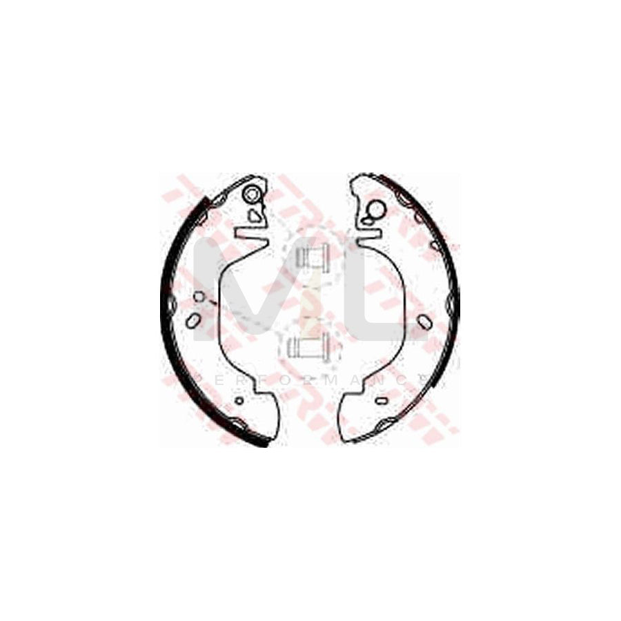 TRW GS8539 Brake Shoe Set for FORD TRANSIT