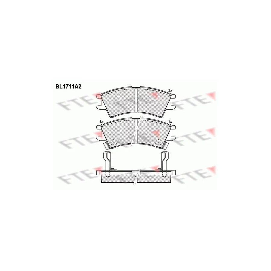 FTE 9010312 Brake Pad Set for Hyundai Amica / Atoz (MX)