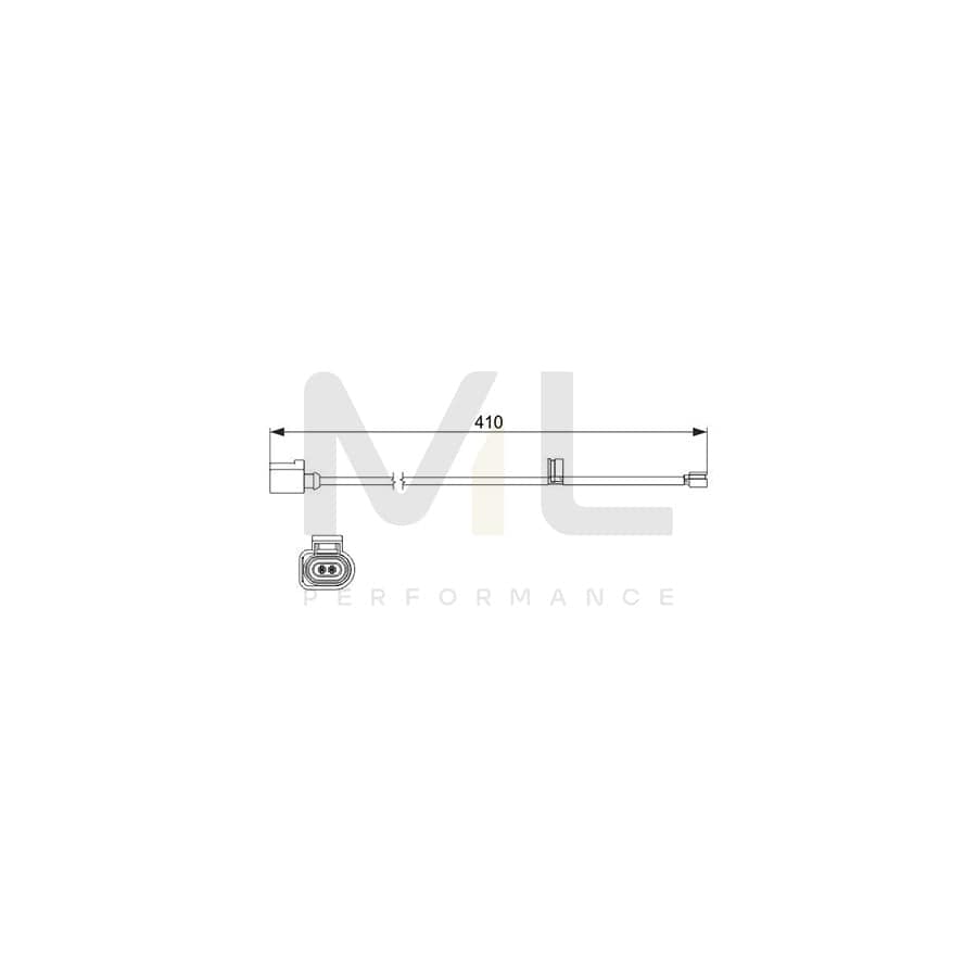 BOSCH 1 987 474 516 Brake pad wear sensor for PORSCHE Cayenne (9PA) | ML Performance Car Parts