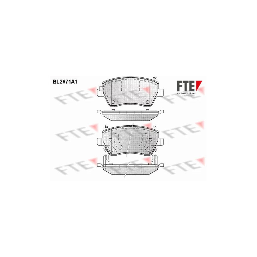 FTE Bl2671A1 Brake Pad Set