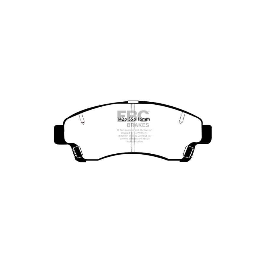 EBC PDKF1176 Mazda B2500 Ultimax Front Brake Pad & Plain Disc Kit 2 | ML Performance UK Car Parts