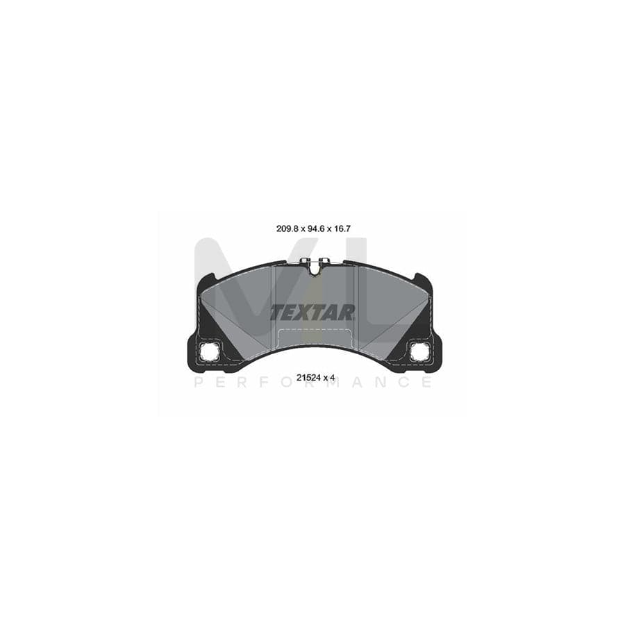 TEXTAR 2152401 Brake pad set incl. wear warning contact