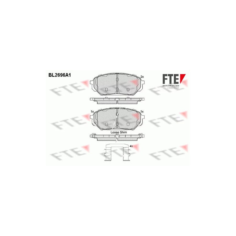 FTE Bl2696A1 Brake Pad Set for Hyundai Ix55 (En)