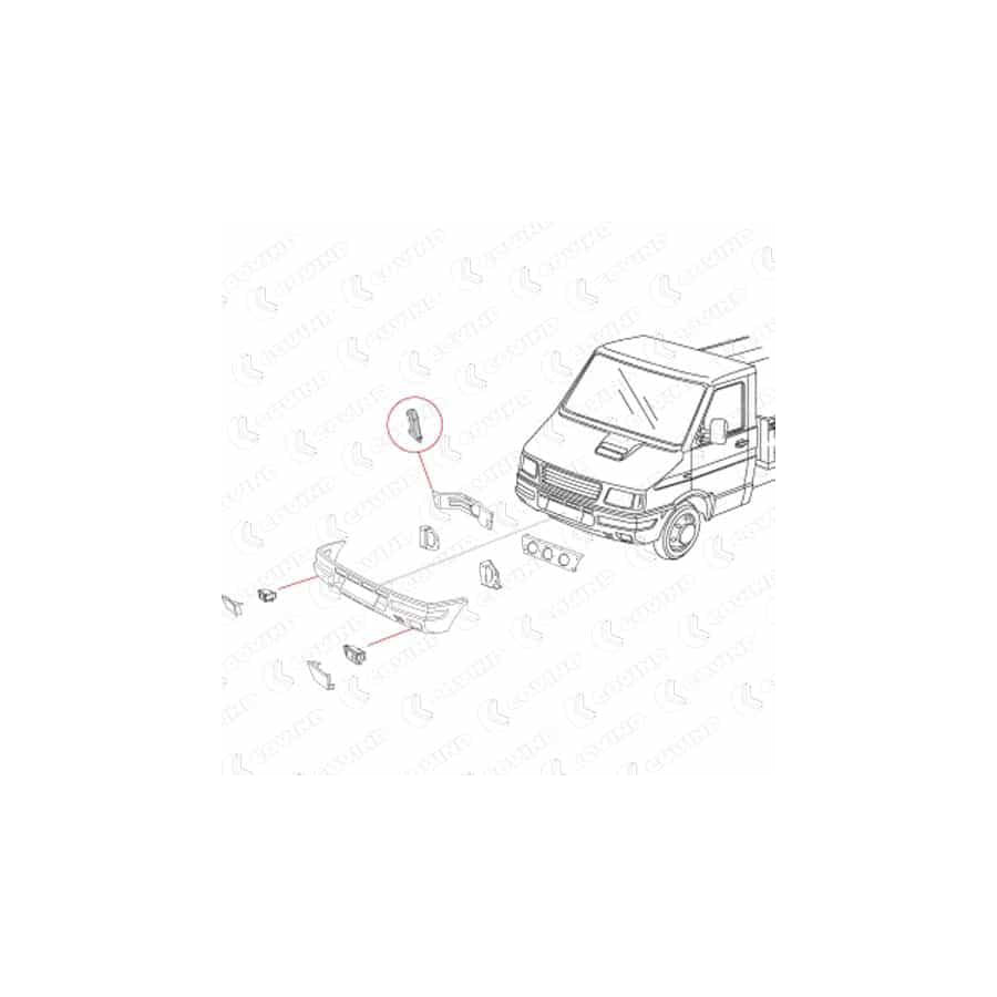 Covind 038/ 99 Bumper Bracket for Iveco Daily