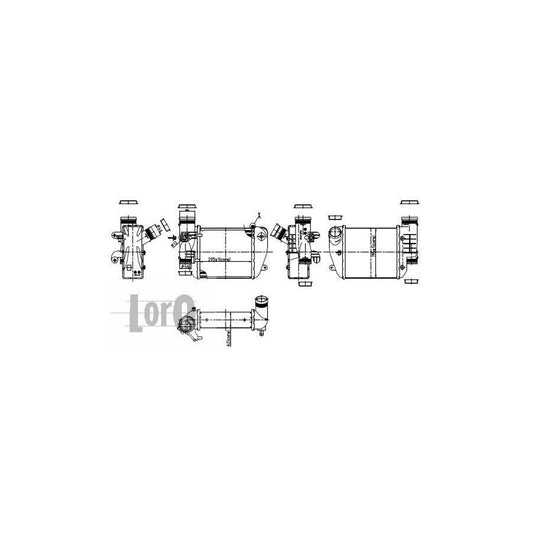 Abakus 0030180012 Intercooler for Audi A6