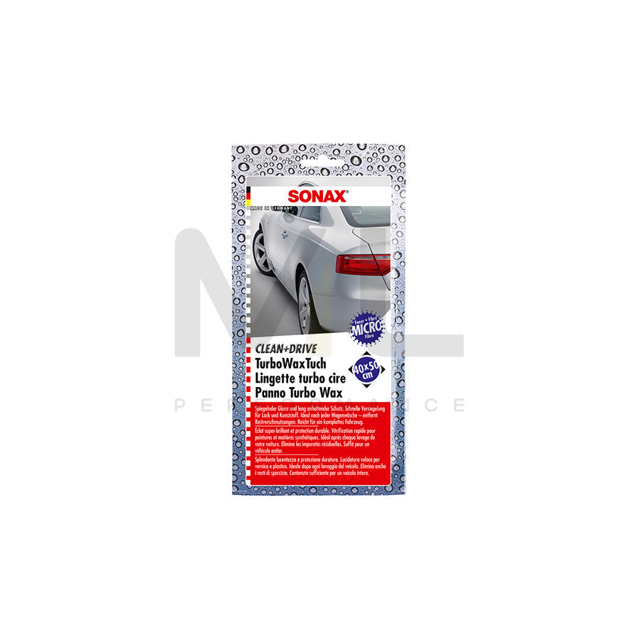 Sonax Clean + Drive Turbo Wax Cloth 40x50 Counter display 1pc.