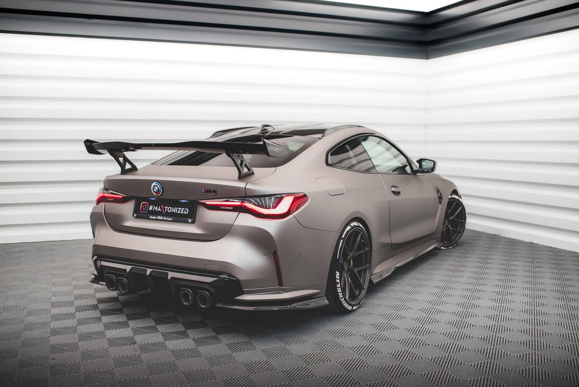MAXTON DESIGN CF-BM-4-G82-M-RSD1-245-P CARBON FIBER REAR SIDE SPLITTERS BMW M4 G82 | ML Performance