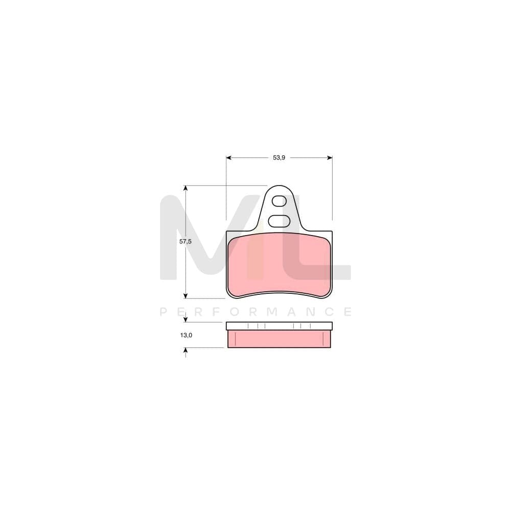 TRW Gdb1071 Brake Pad Set For Citroën Axel Not Prepared For Wear Indicator