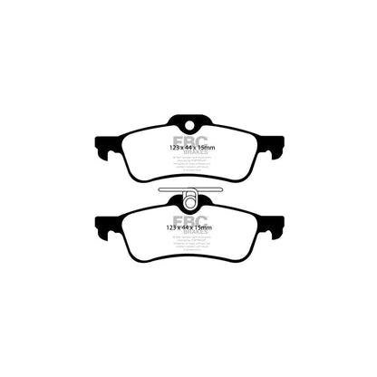 EBC PD01KR765 Toyota Yaris Greenstuff Rear Brake Pad & Plain Disc Kit - ATE Caliper 2 | ML Performance UK Car Parts