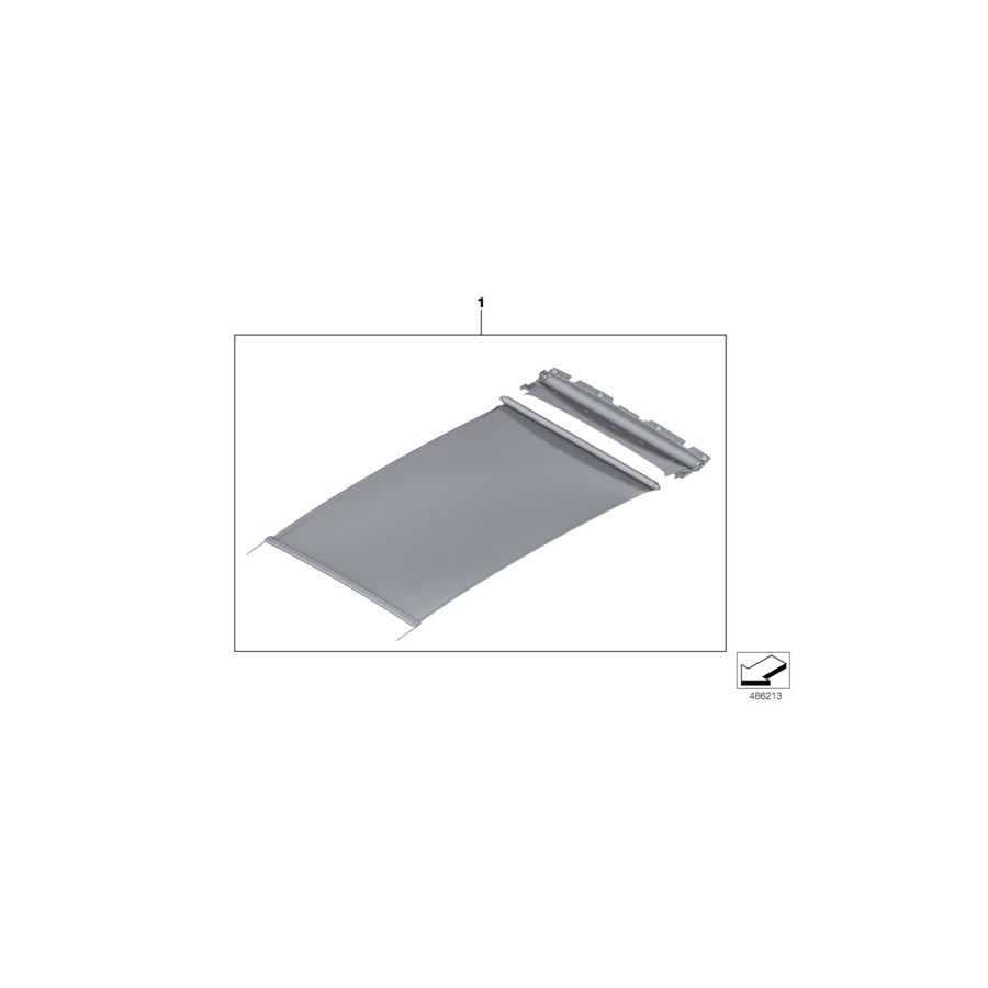 Genuine BMW 54107493145 G07 G05 G01 Roller Sunblind IVORY WHITE (Inc. X3 30eX, X5 45eX & X7 M50iX)