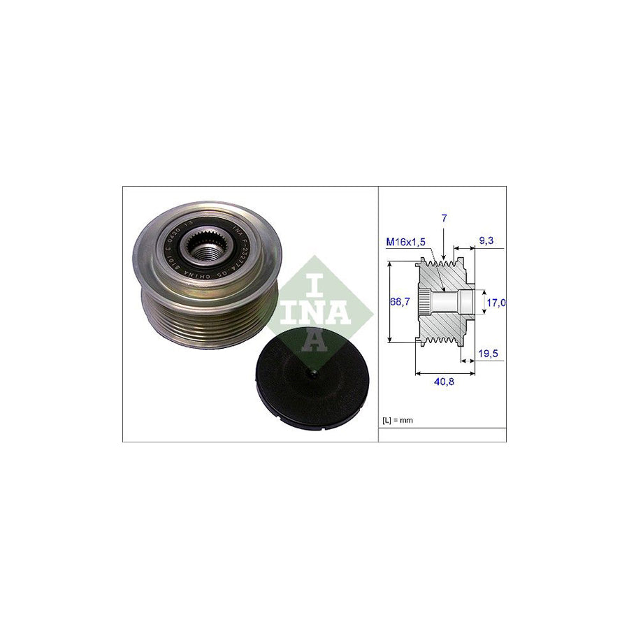 Ina 535 0079 10 Alternator Freewheel Clutch