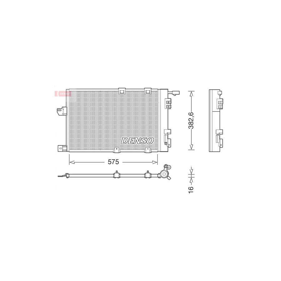 DENSO DCN20038 Air Conditioning Condenser