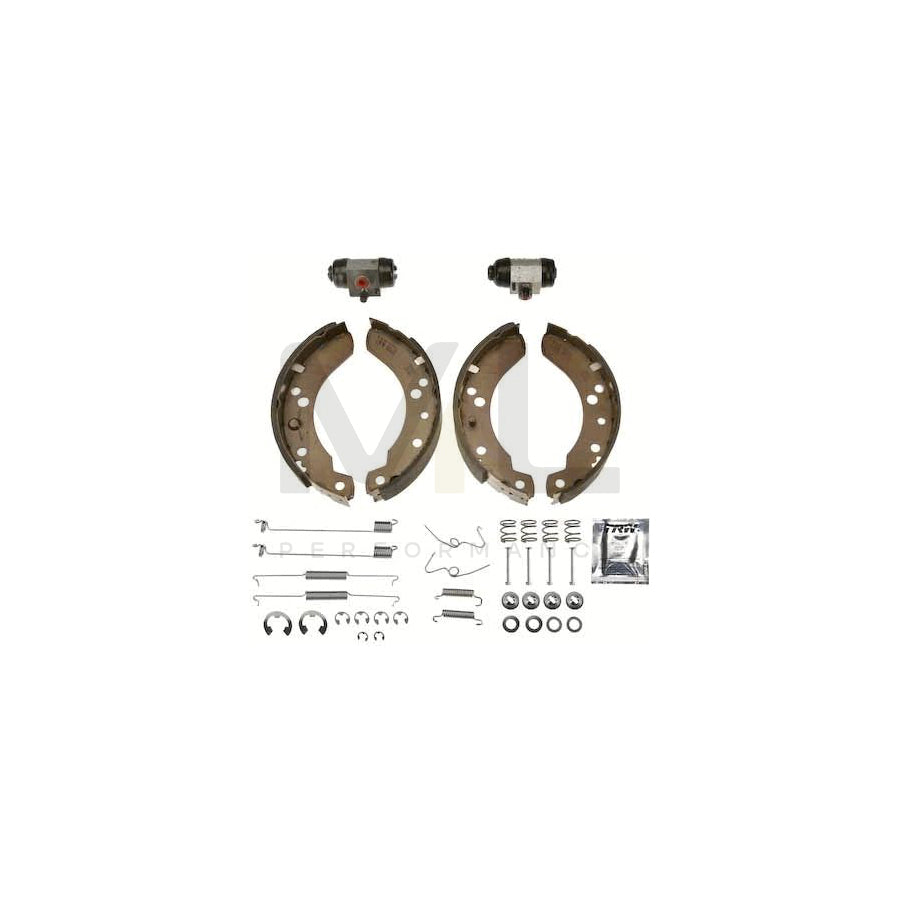 TRW Brake Kit BK1677 Brake Shoe Set for FORD TRANSIT with wheel brake cylinder