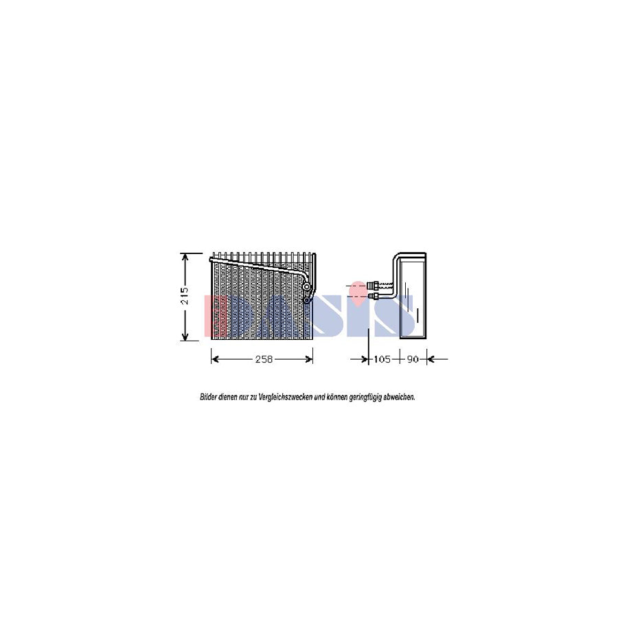 AKS Dasis 820189N Air Conditioning Evaporator