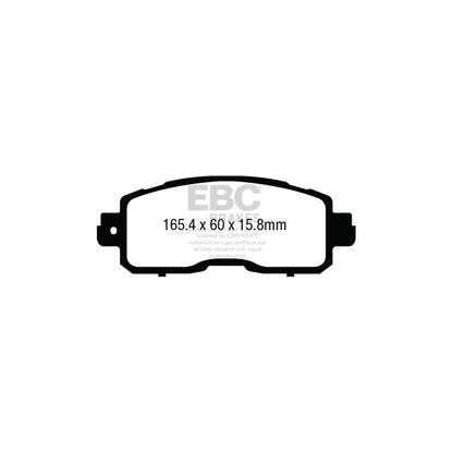 EBC PDKF2439 Nissan Leaf Ultimax Front Brake Pad & Plain Disc Kit - Akebono Caliper 2 | ML Performance UK Car Parts