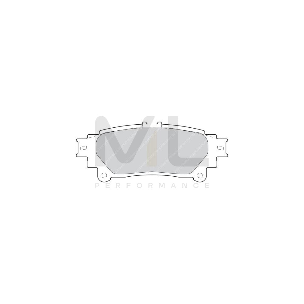 Ferodo Premier FDB4395 Brake Pad Set Not Prepared for Wear Indicator