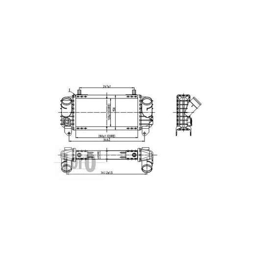 Abakus 0030180009 Intercooler for Audi A2 (8Z0)