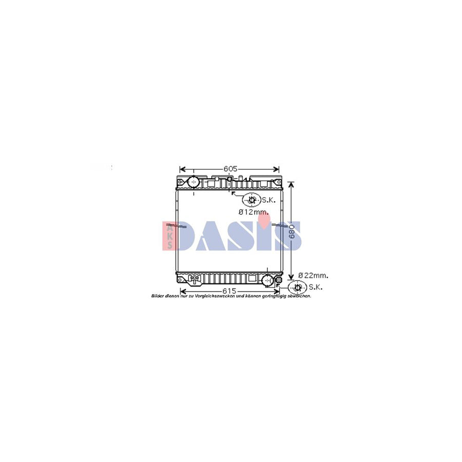 AKS Dasis 260013N Engine Radiator