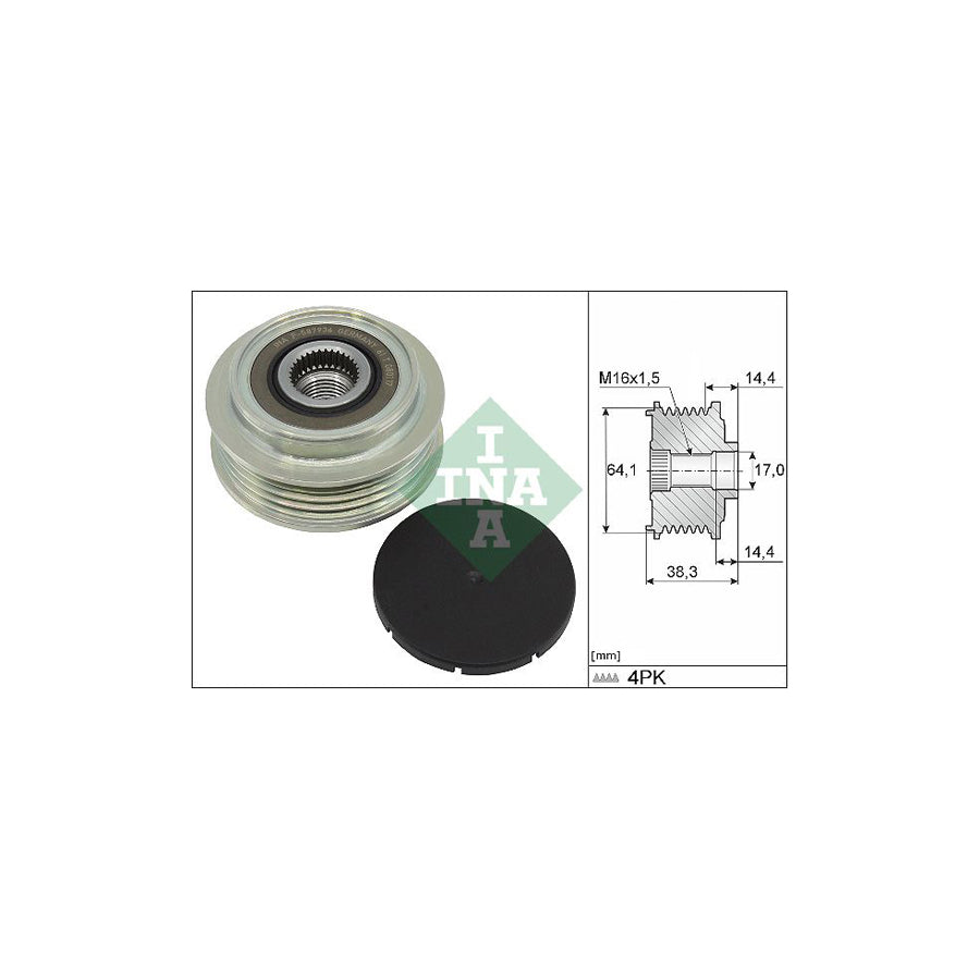 Ina 535 0350 10 Alternator Freewheel Clutch