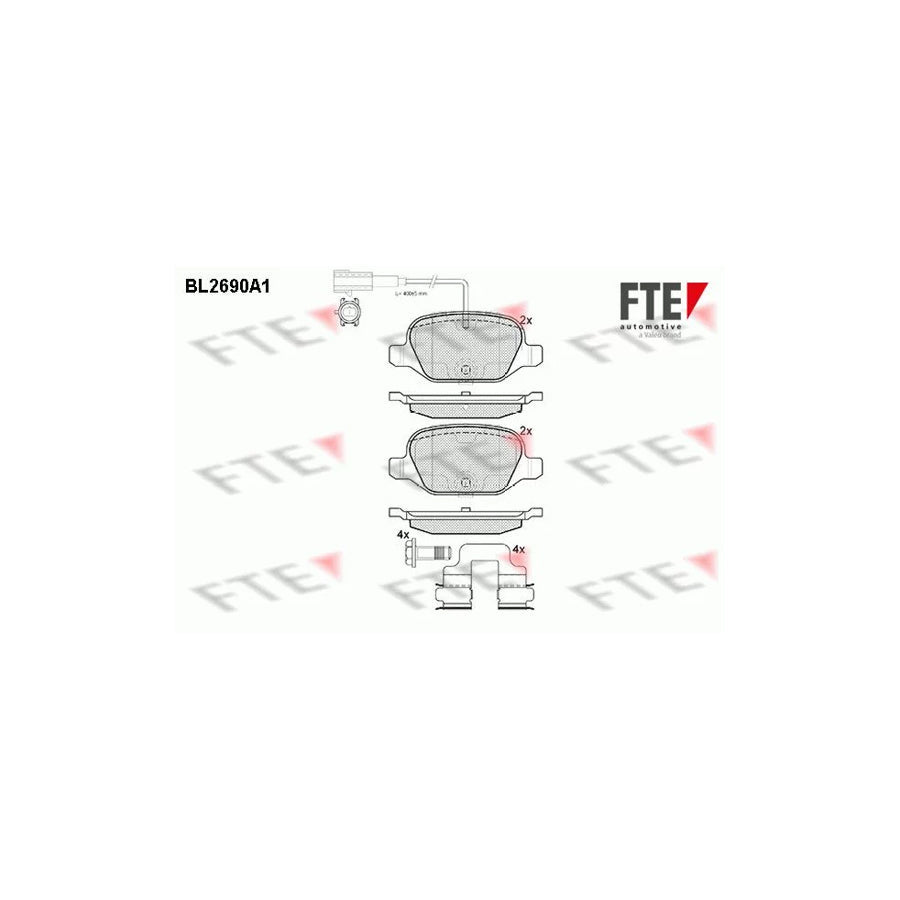 FTE Bl2690A1 Brake Pad Set