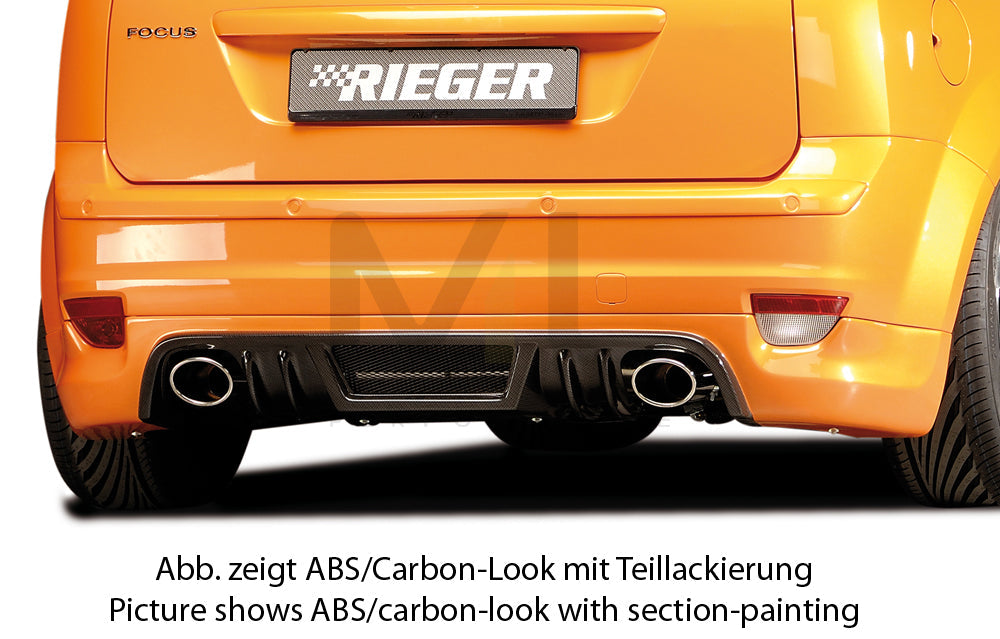 Rieger 00099101 Ford Focus 2 Rear Diffuser 1 | ML Performance UK Car Parts