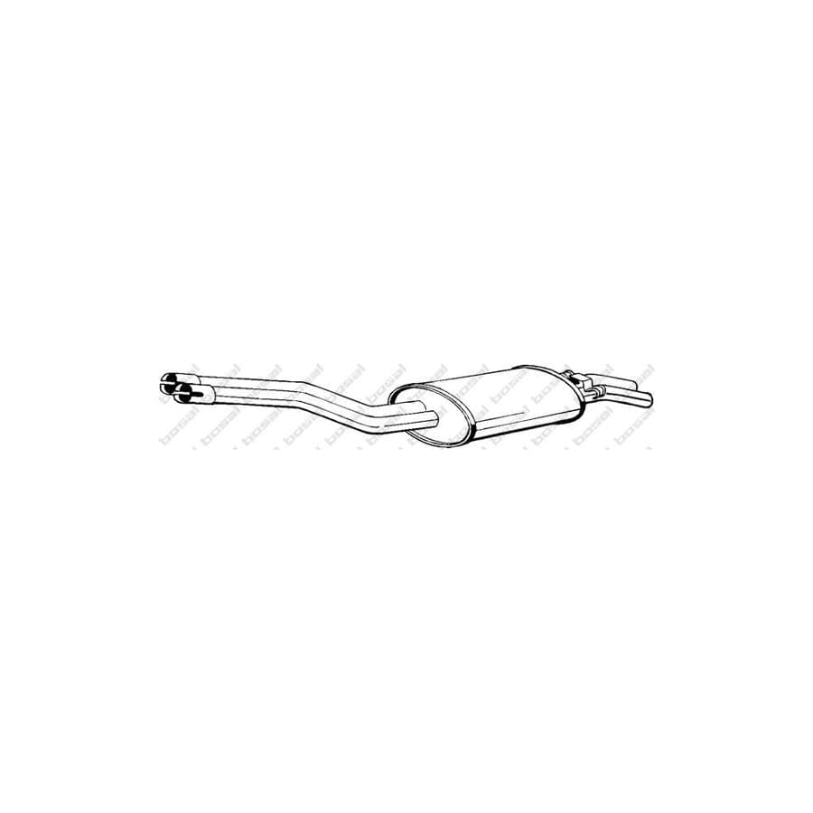 Bosal 175-133 Rear Silencer Suitable for Mercedes-Benz Sl