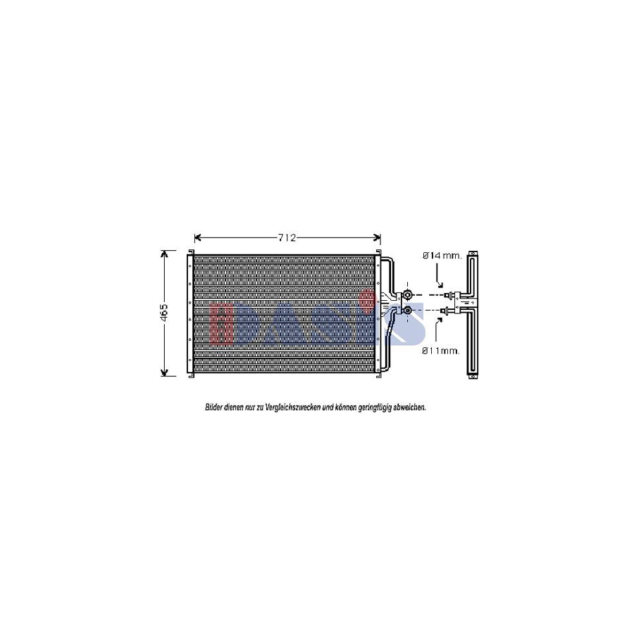 AKS Dasis 092017N Air Conditioning Condenser for Ford USA Crown Victoria I (En53)