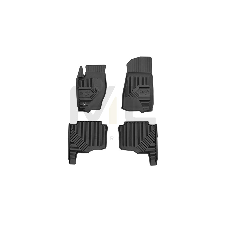 FROGUM Tailored, No.77 77425491 Floor mat set for JEEP Grand Cherokee III (WH, WK) Elastomer, Front and Rear, Quantity: 4, Black, (LHD)