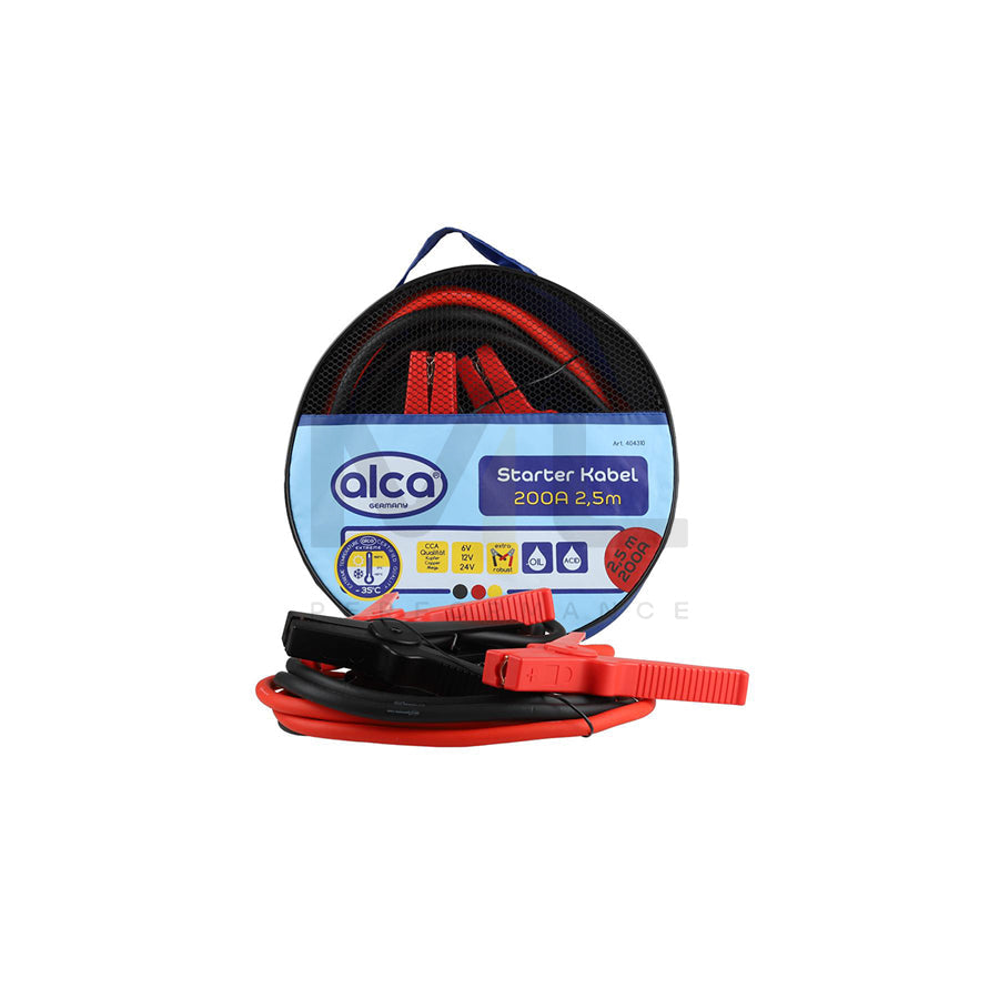 ALCA M 404310 Jump leads with overvoltage protection, with storage bag, 200A, Voltage: 12, 24, 6V