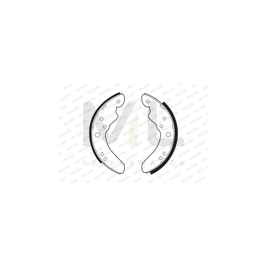 Ferodo Premier FSB387 Brake Shoe Set for Ford Transit