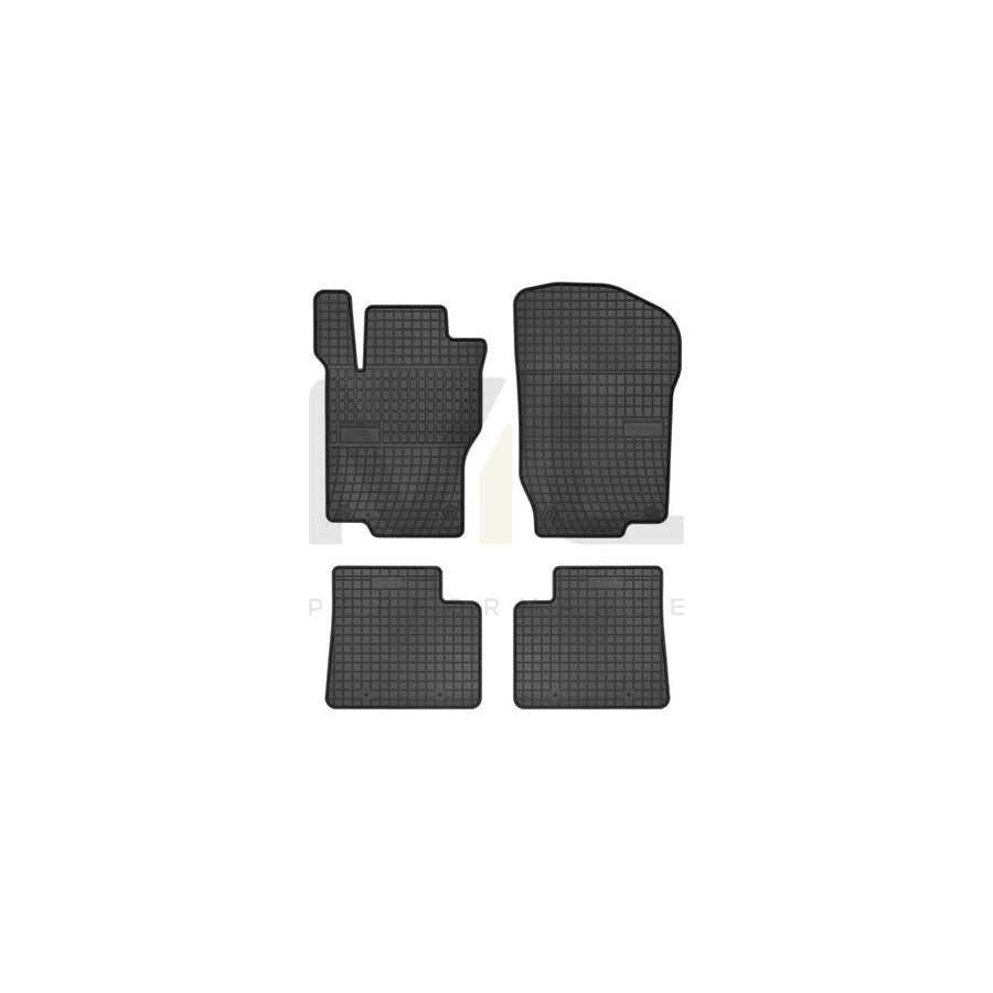 FROGUM 542650 Floor mat set suitable for MERCEDES-BENZ ML-Class (W164) Elastomer, Front and Rear, Quantity: 4, Black