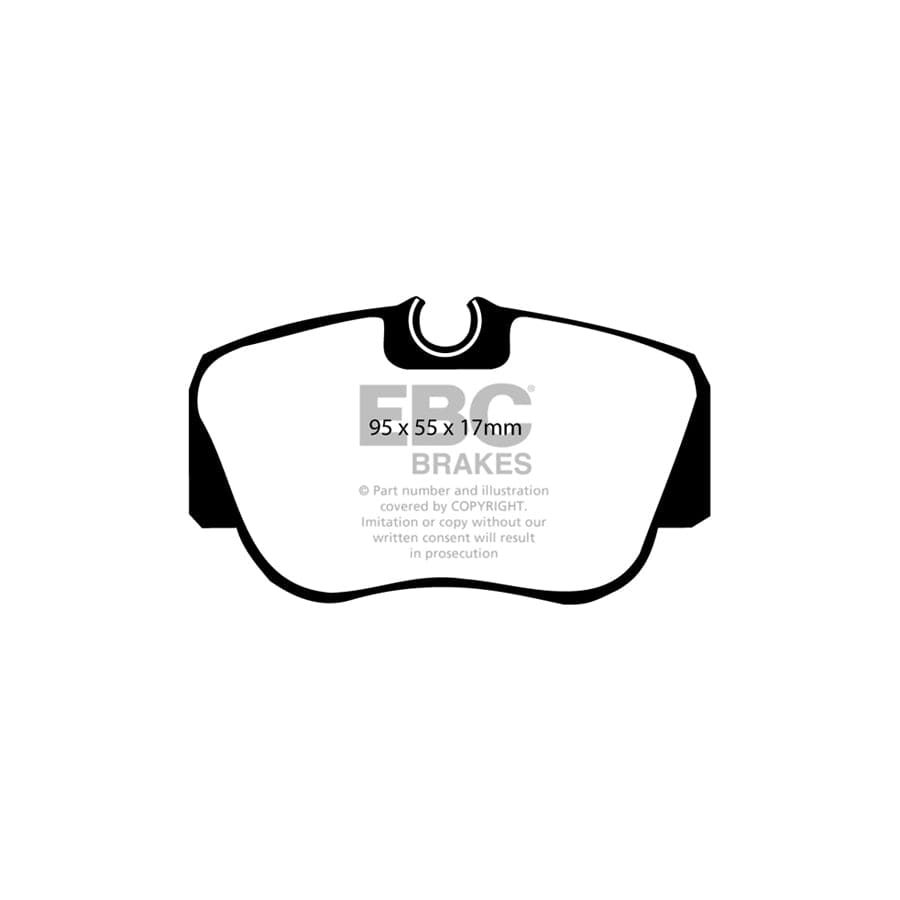 EBC PD11KF1052 Mercedes-Benz W201 Greenstuff Front Brake Pad & GD Disc Kit - ATE Caliper 2 | ML Performance UK Car Parts