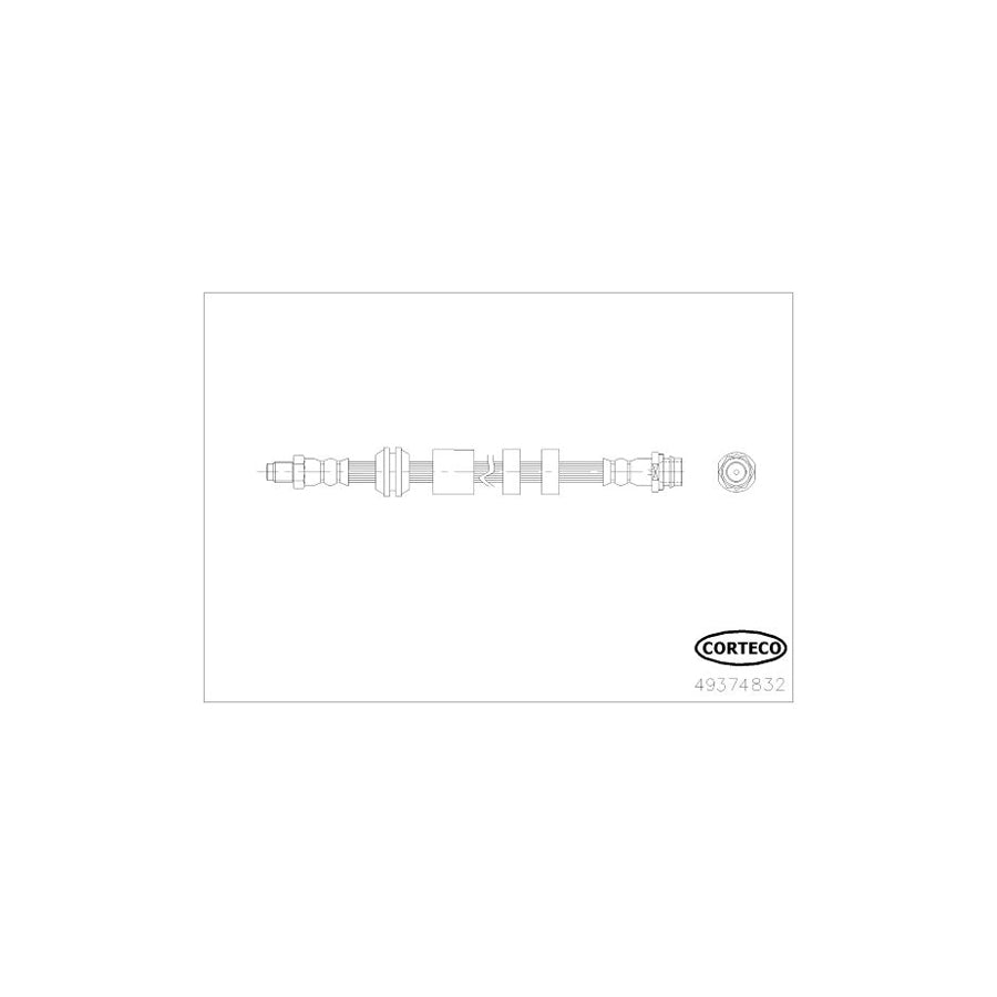 Corteco 49374832 Brake Hose for Volvo Xc60 I (156)