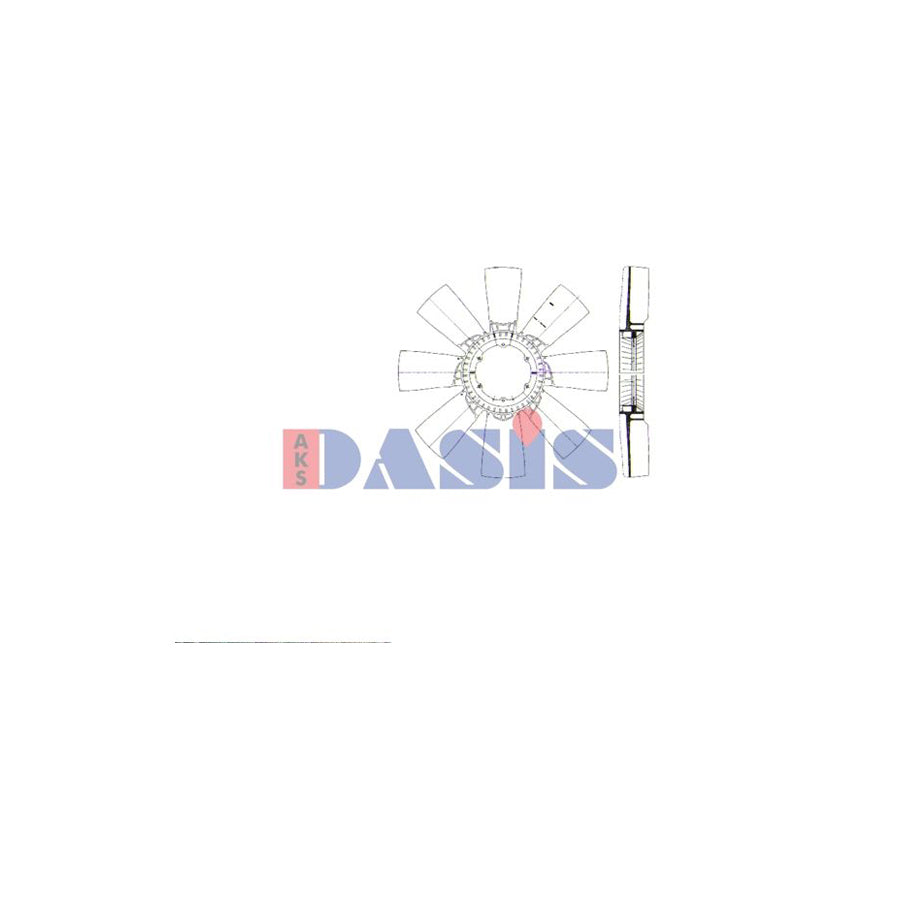 AKS Dasis 298041N Fan Wheel, Engine Cooling