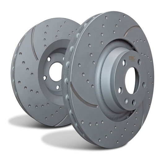 EBC GD1742 Lexus Toyota Turbo Grooved Discs Front (Inc. LX570 & Landcruiser) 1 | ML Performance UK Car Parts