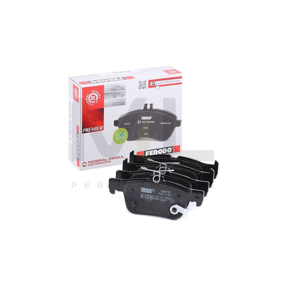 Ferodo Premier Eco Friction FDB4798 Brake Pad Set With Acoustic Wear Warning, Without Accessories