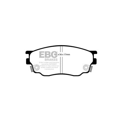 EBC DP41464R Mazda 6 Yellowstuff Front Brake Pads - Akebono Caliper 2 | ML Performance UK Car Parts