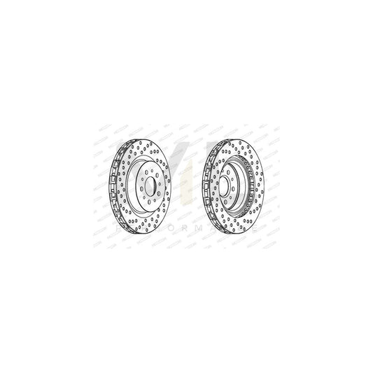 Ferodo DDF506-1 Brake Disc for Toyota Mr2 II Coupe (W20) Vented  - Pair