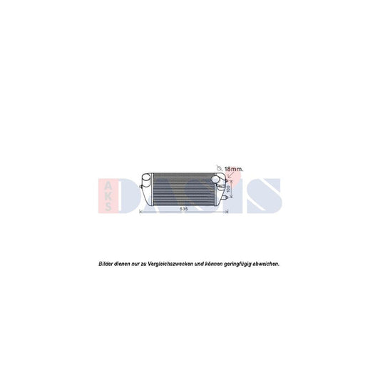 AKS Dasis 517008N Intercooler for KIA Sedona II (Vq)