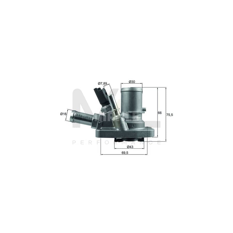MAHLE ORIGINAL TI 258 80 Engine thermostat Opening Temperature: 80��C, with seal | ML Performance Car Parts
