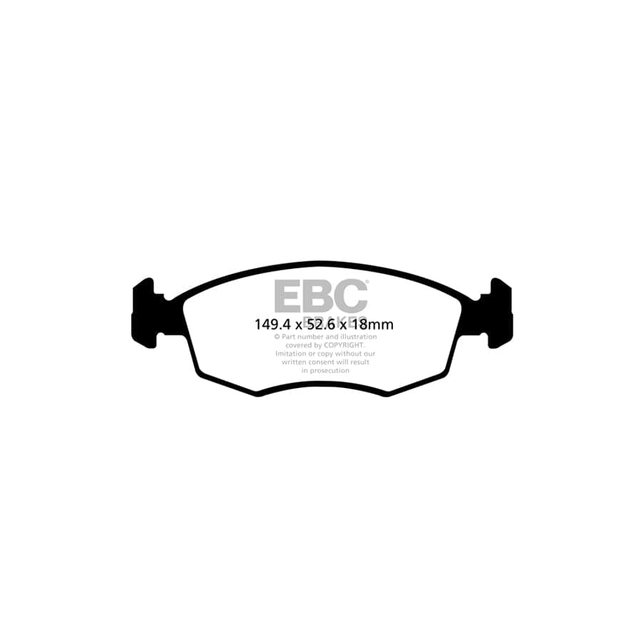 EBC PD40K2353 Fiat Panda Ultimax Pad & Plain Disc Kit - TRW Caliper 2 | ML Performance UK Car Parts