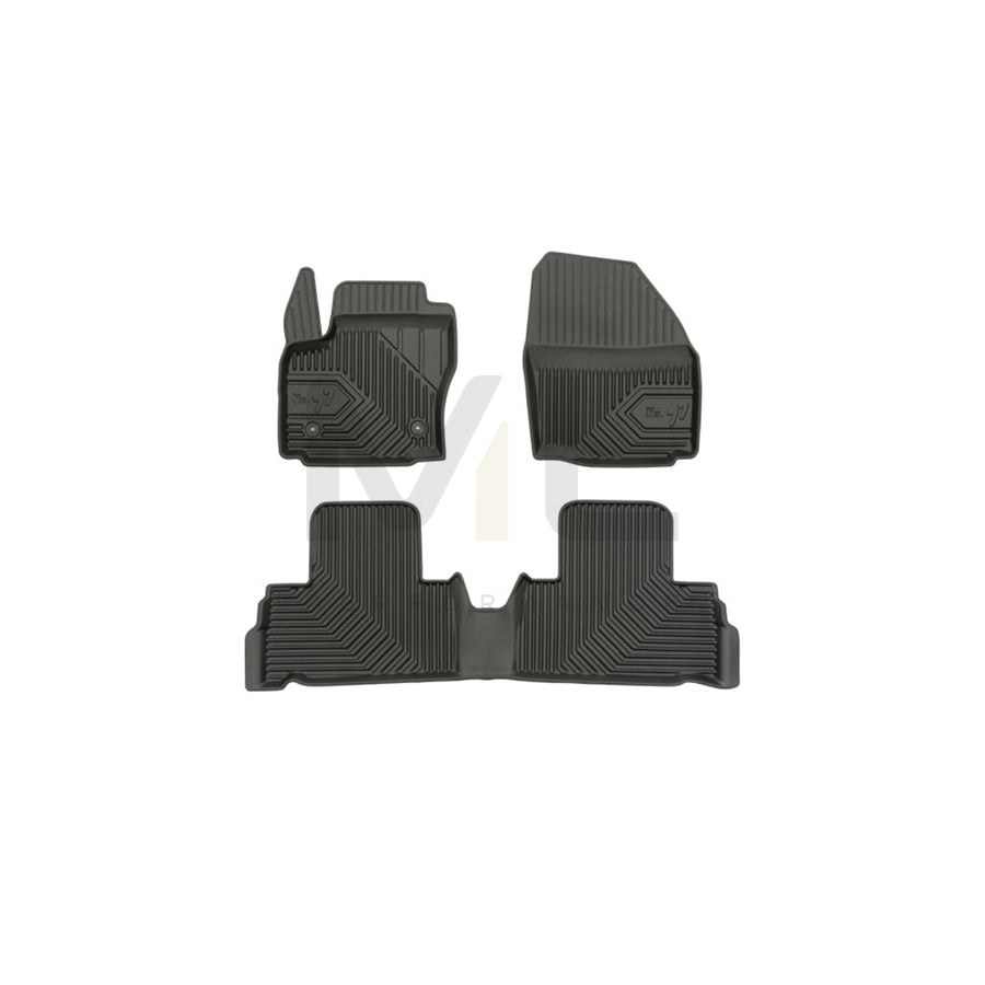 FROGUM Tailored 77408012 Floor mat set for FORD Galaxy Mk2 (WA6) MPV Elastomer, Front and Rear, Quantity: 4, Black, (LHD)