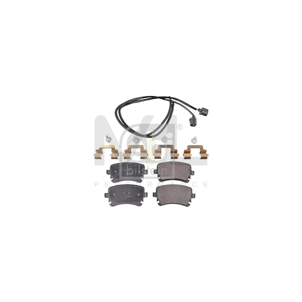 Febi Bilstein 16826 Brake Pad Set For Vw Phaeton (3D1, 3D2, 3D3, 3D4, 3D6, 3D7, 3D8, 3D9) Rear Axle, Incl. Wear Warning Contact, With Attachment Material | ML Performance Car Parts