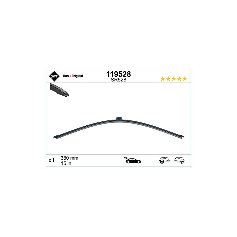 Swf Visioflex Rear 119528 Wiper Blade