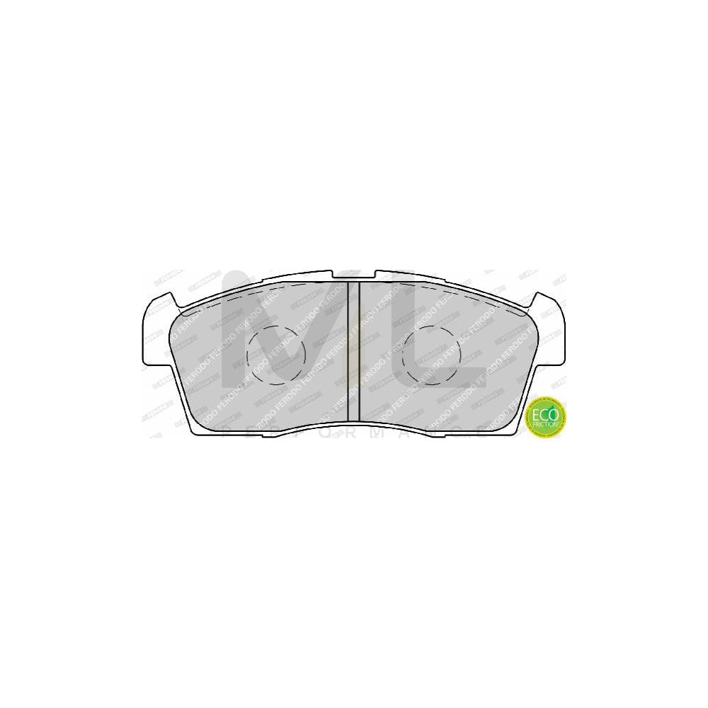Ferodo Premier Eco Friction FDB1812 Brake Pad Set Not Prepared for Wear Indicator, Without Accessories
