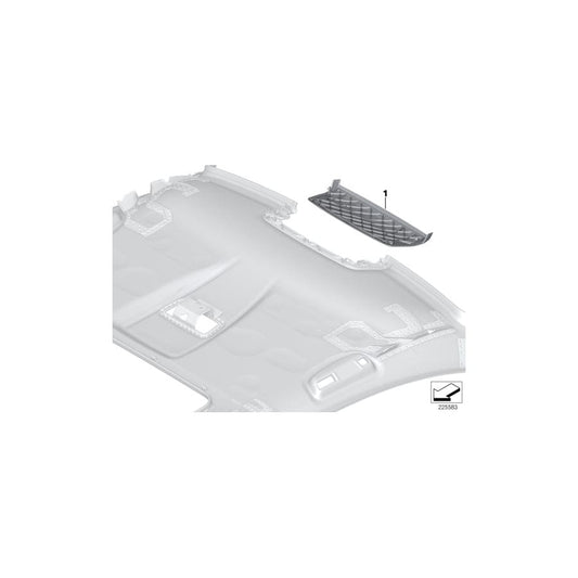Genuine BMW 51447975736 F01 F04 Cover, Brake Light, Alcantara CHAMPAGNER (Inc. 740d, ALPINA B7L & 760Li)