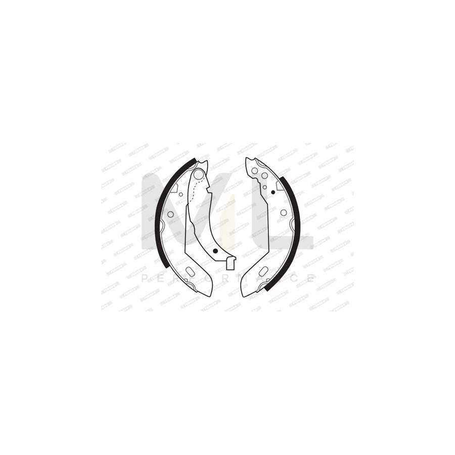 Ferodo Premier FSB183 Brake Shoe Set With Bolts