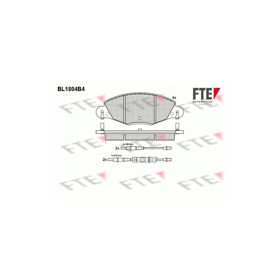 FTE Bl1804B4 Brake Pad Set for Citroã N C5