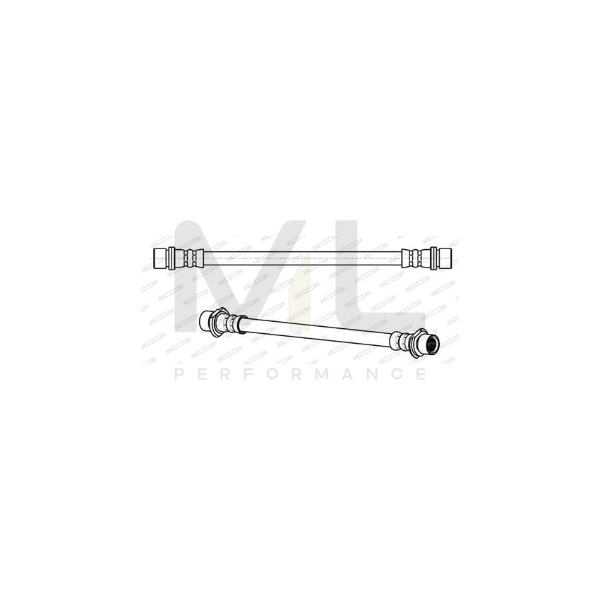 Ferodo FHY2702 Brake Hose for Toyota Yaris II Hatchback (Xp9) 225Mm, F 10X1